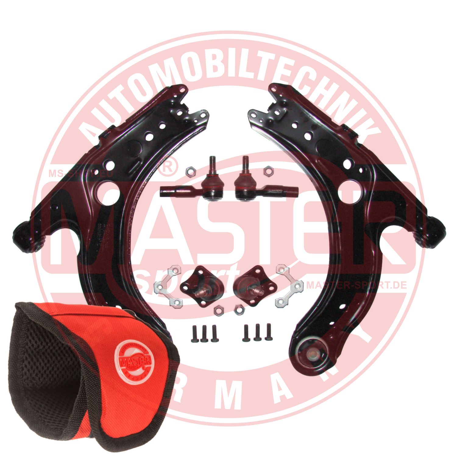 Control/Trailing Arm Kit, wheel suspension (36812/1-SET-MSM)