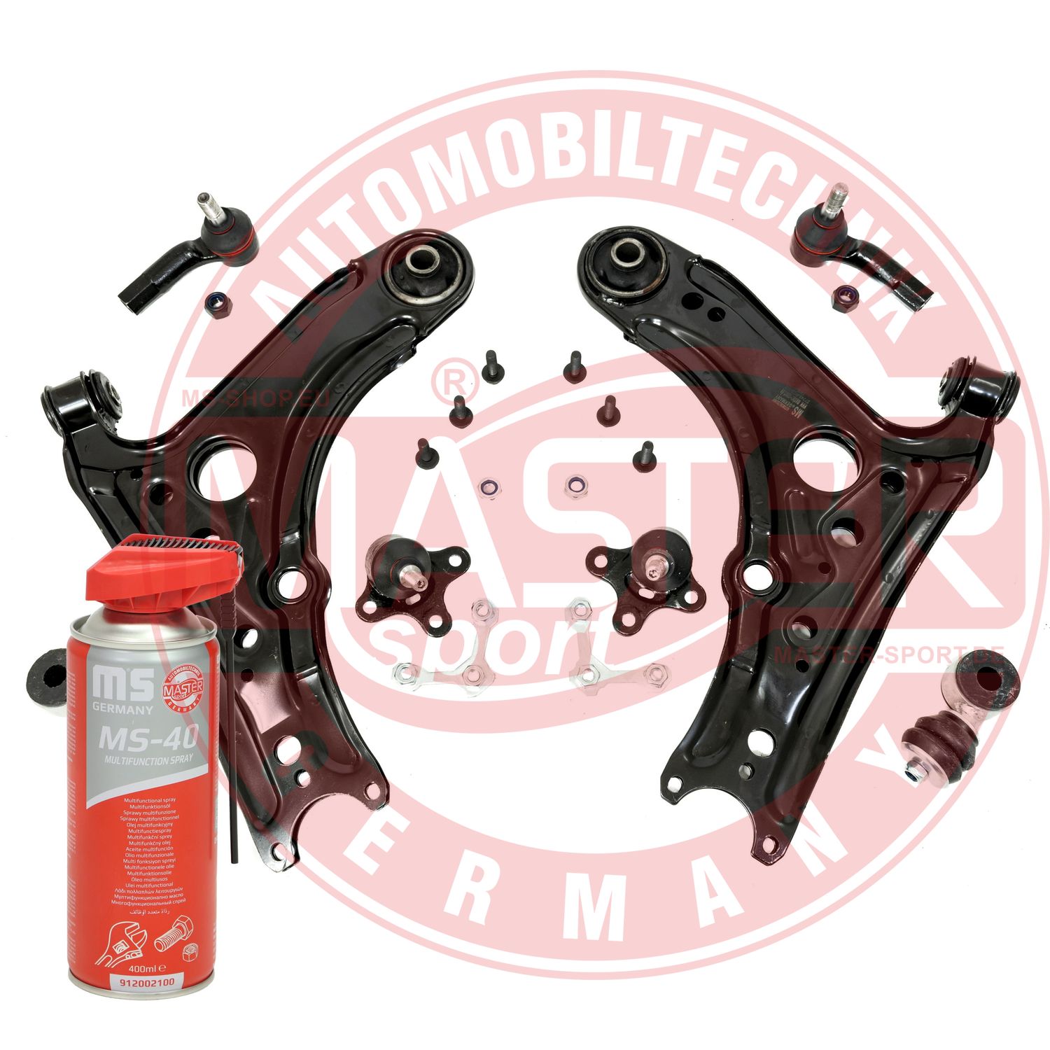 Control/Trailing Arm Kit, wheel suspension (36890/2-KIT-MSP)