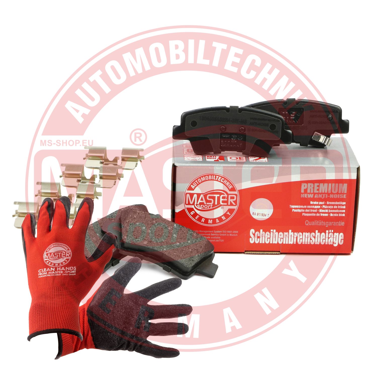 Brake Pad Set, disc brake (13046056502N-SET-MSP)