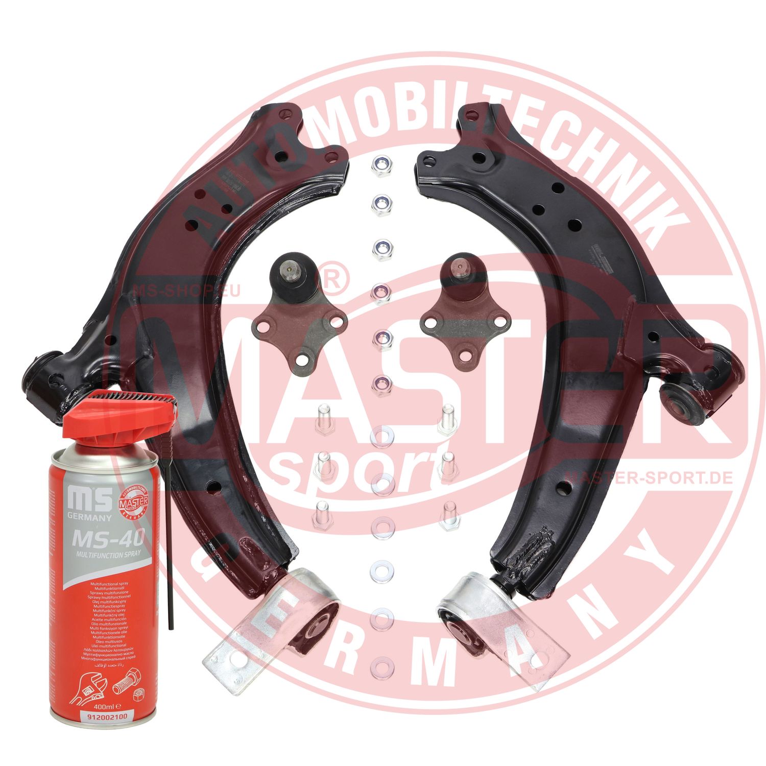 Control/Trailing Arm Kit, wheel suspension (37169-KIT-MSP)