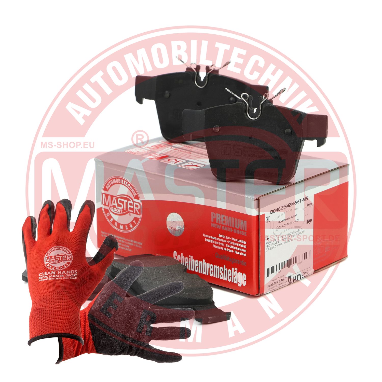 Brake Pad Set, disc brake (13046121542N-SET-MSP)