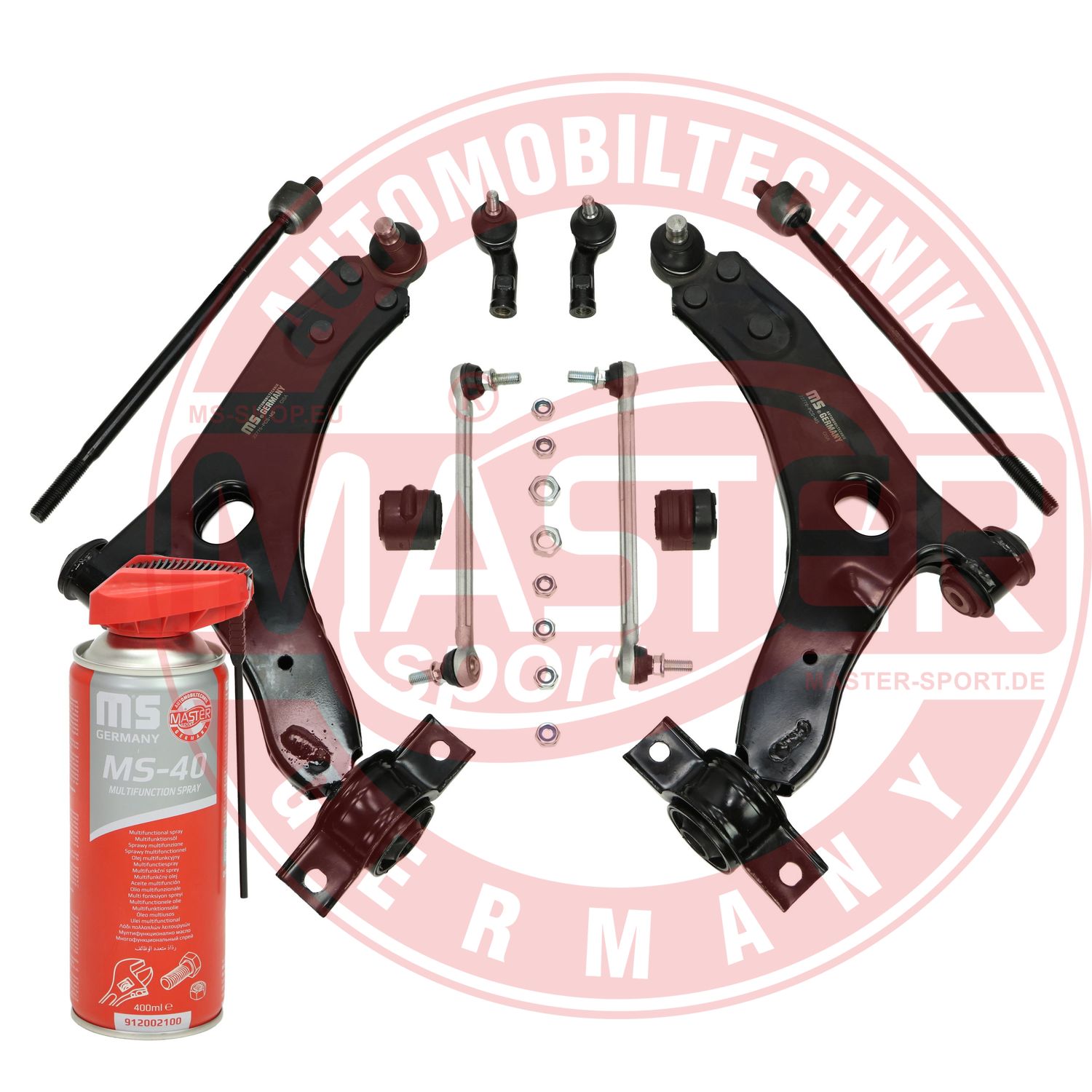 Control/Trailing Arm Kit, wheel suspension (36859/1-KIT-MSP)