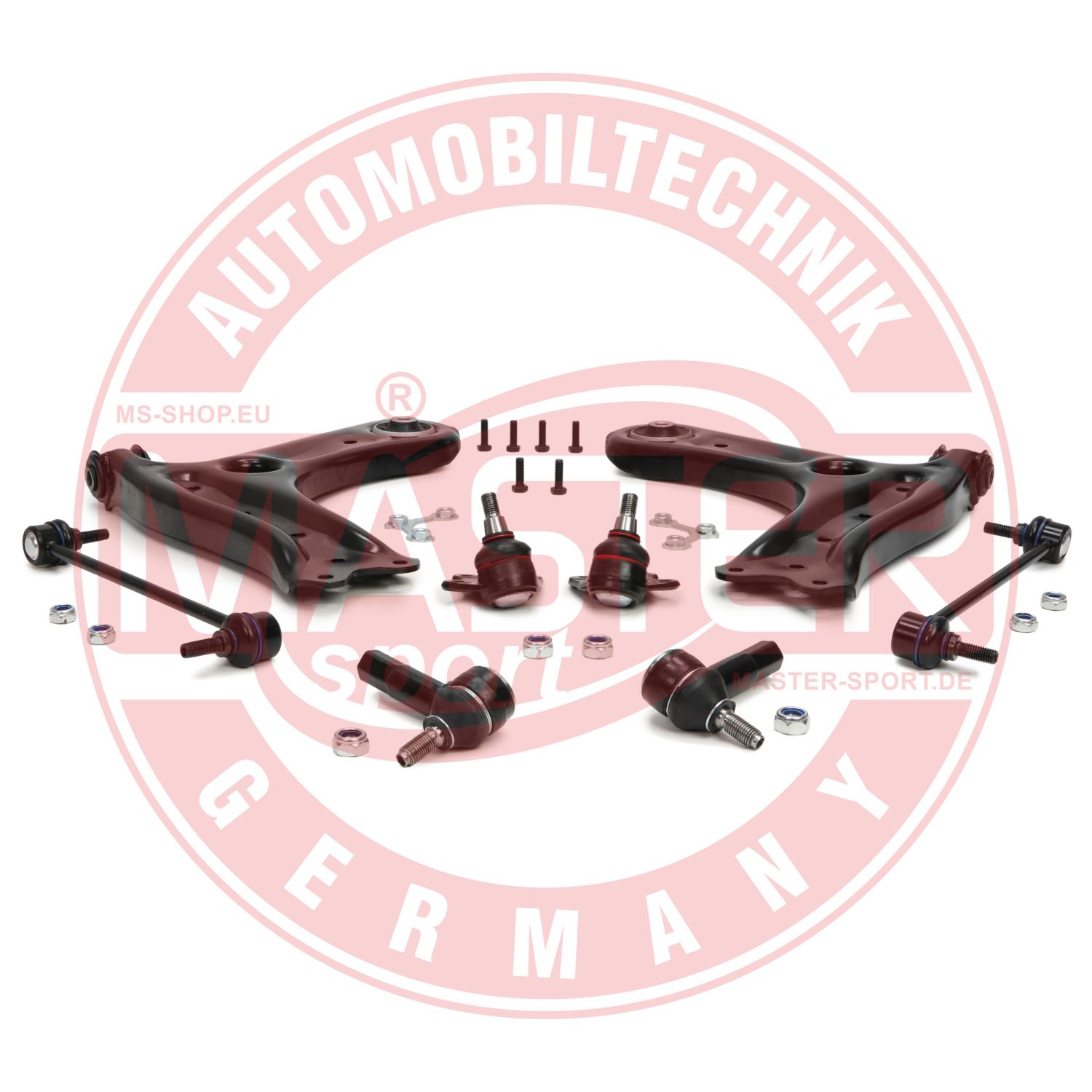 Control/Trailing Arm Kit, wheel suspension (37166/2-KIT-MS)