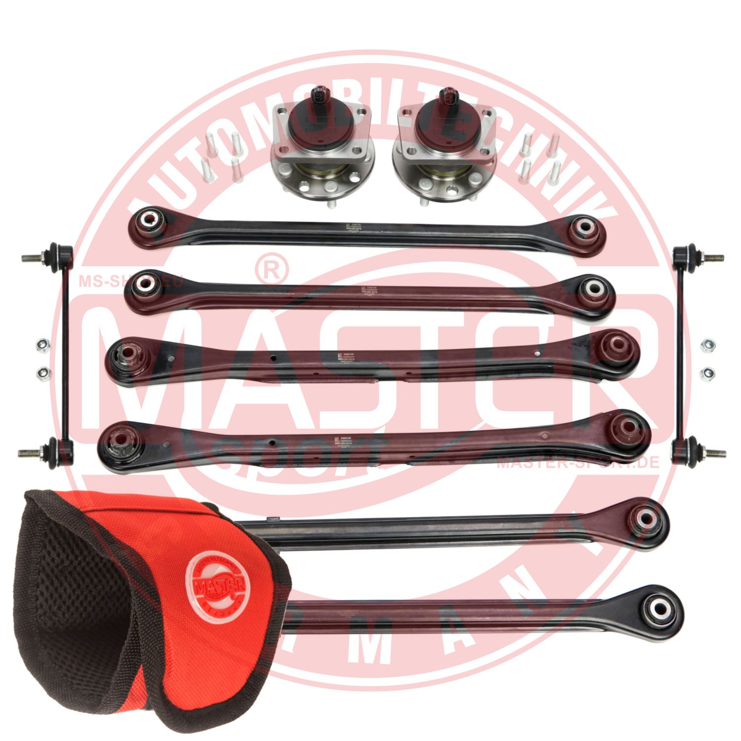 Control/Trailing Arm Kit, wheel suspension (36840/3-SET-MSM)