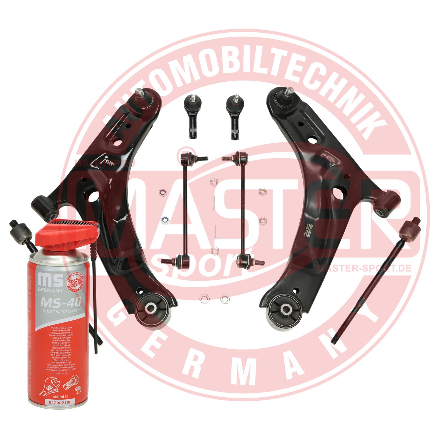 Control/Trailing Arm Kit, wheel suspension (36965/1-KIT-MSP)
