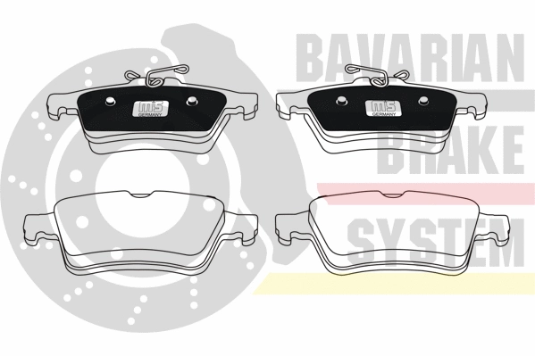 Brake Pad Set, disc brake (K6071942)
