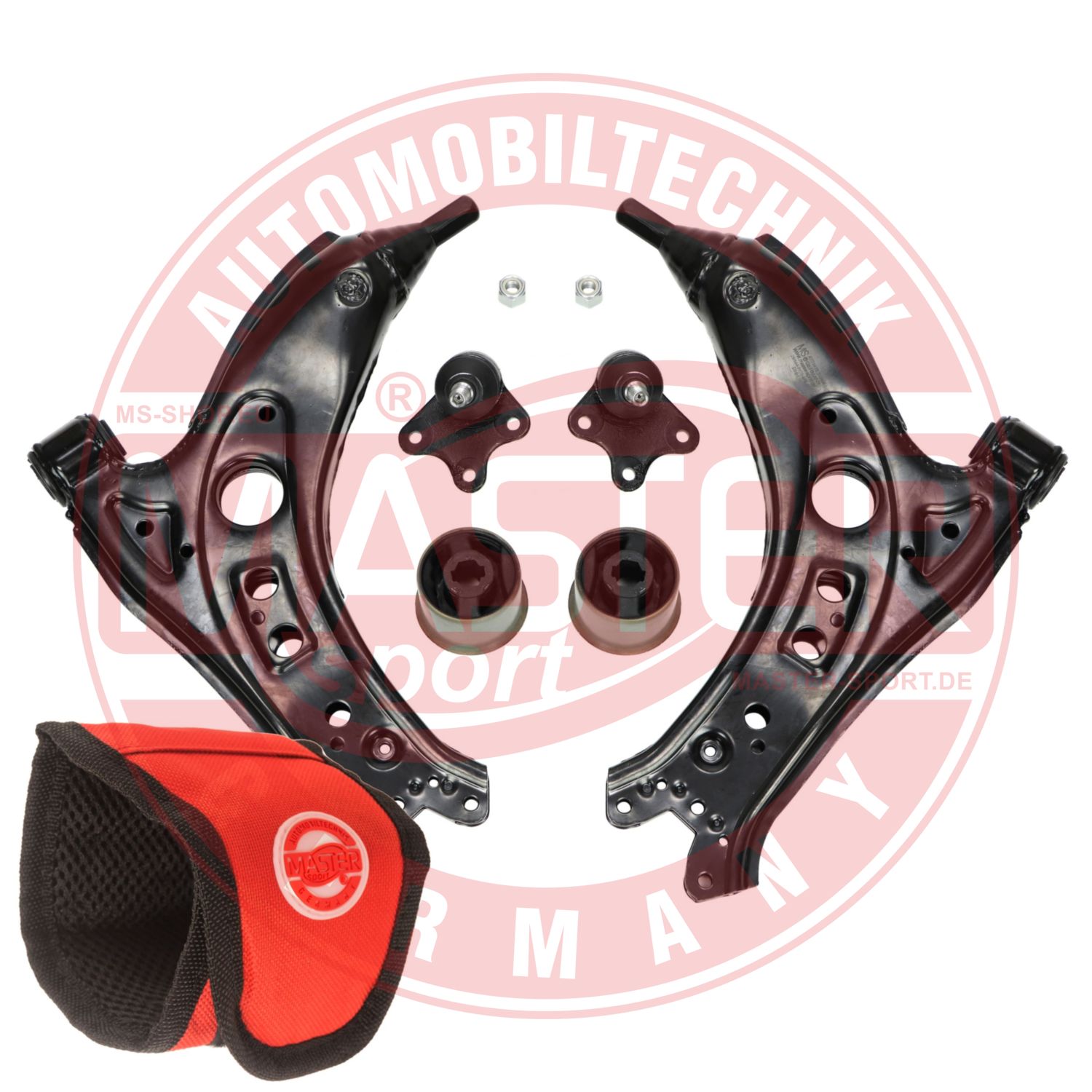 Control/Trailing Arm Kit, wheel suspension (36808/1-SET-MSM)