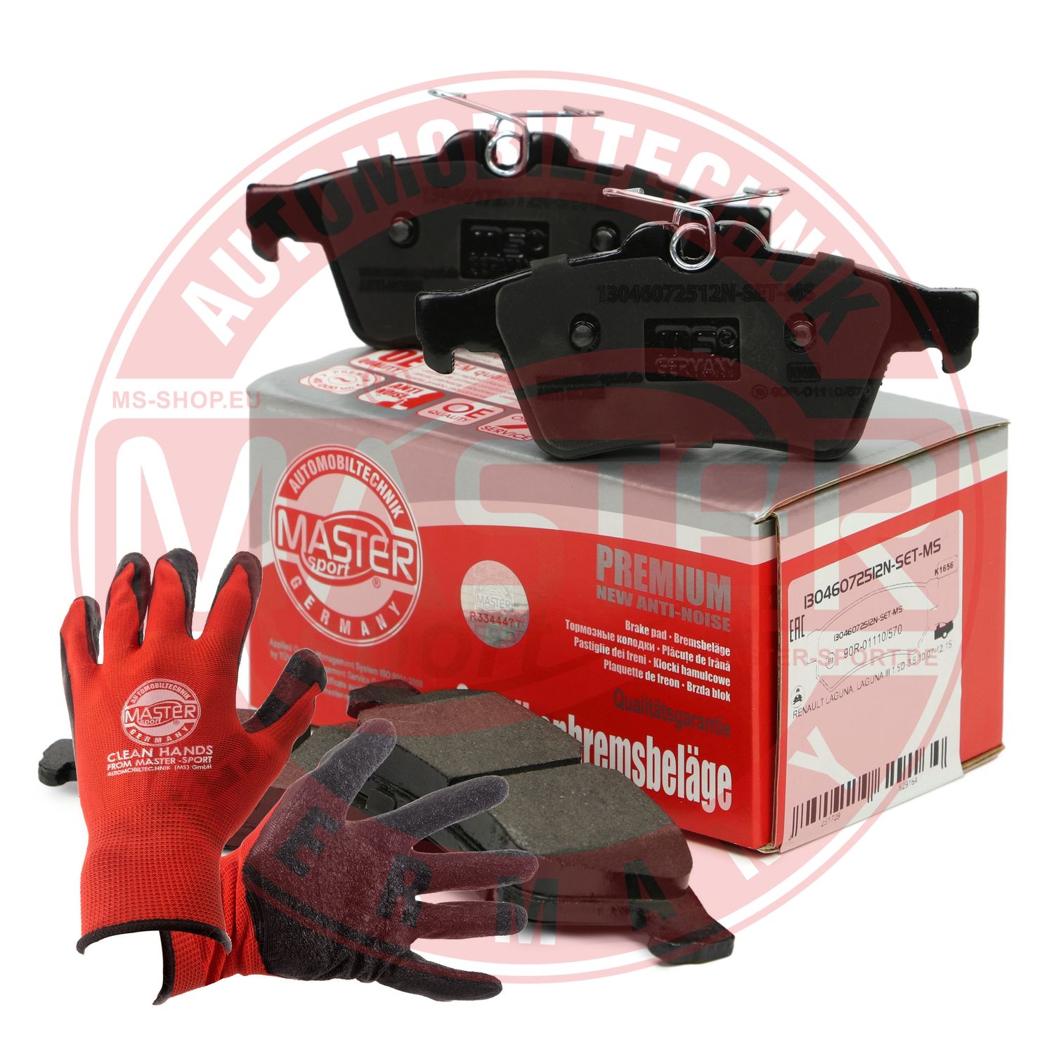 Brake Pad Set, disc brake (13046072512N-SET-MSP)