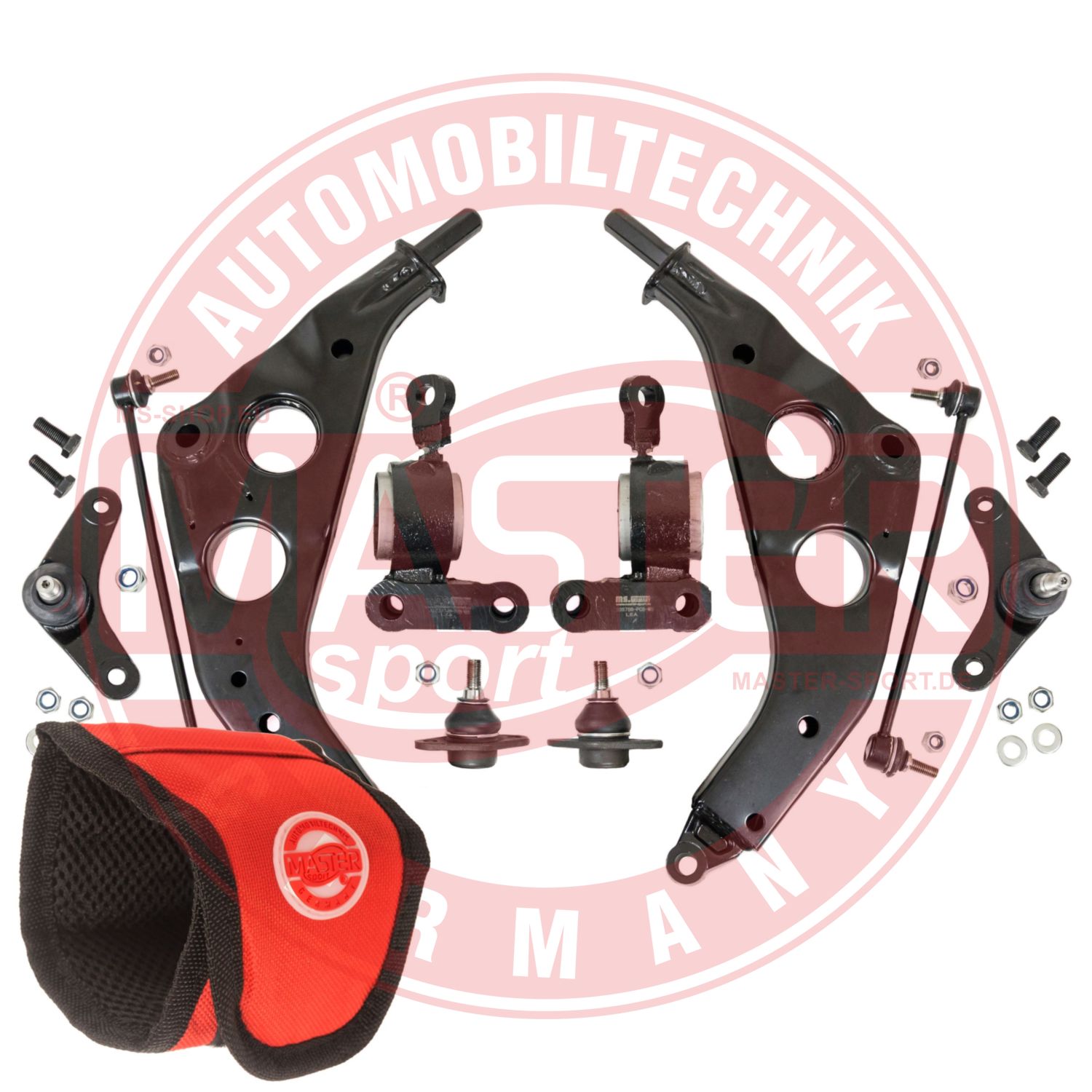 Control/Trailing Arm Kit, wheel suspension (36949/2-KIT-MSM)
