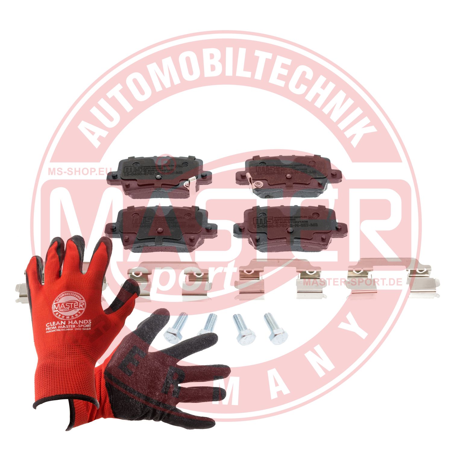 Brake Pad Set, disc brake (13046057572N-SET-MSP)