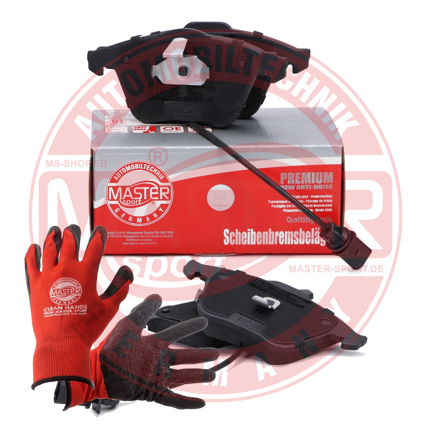Brake Pad Set, disc brake (13046071662N-SET-MSP)