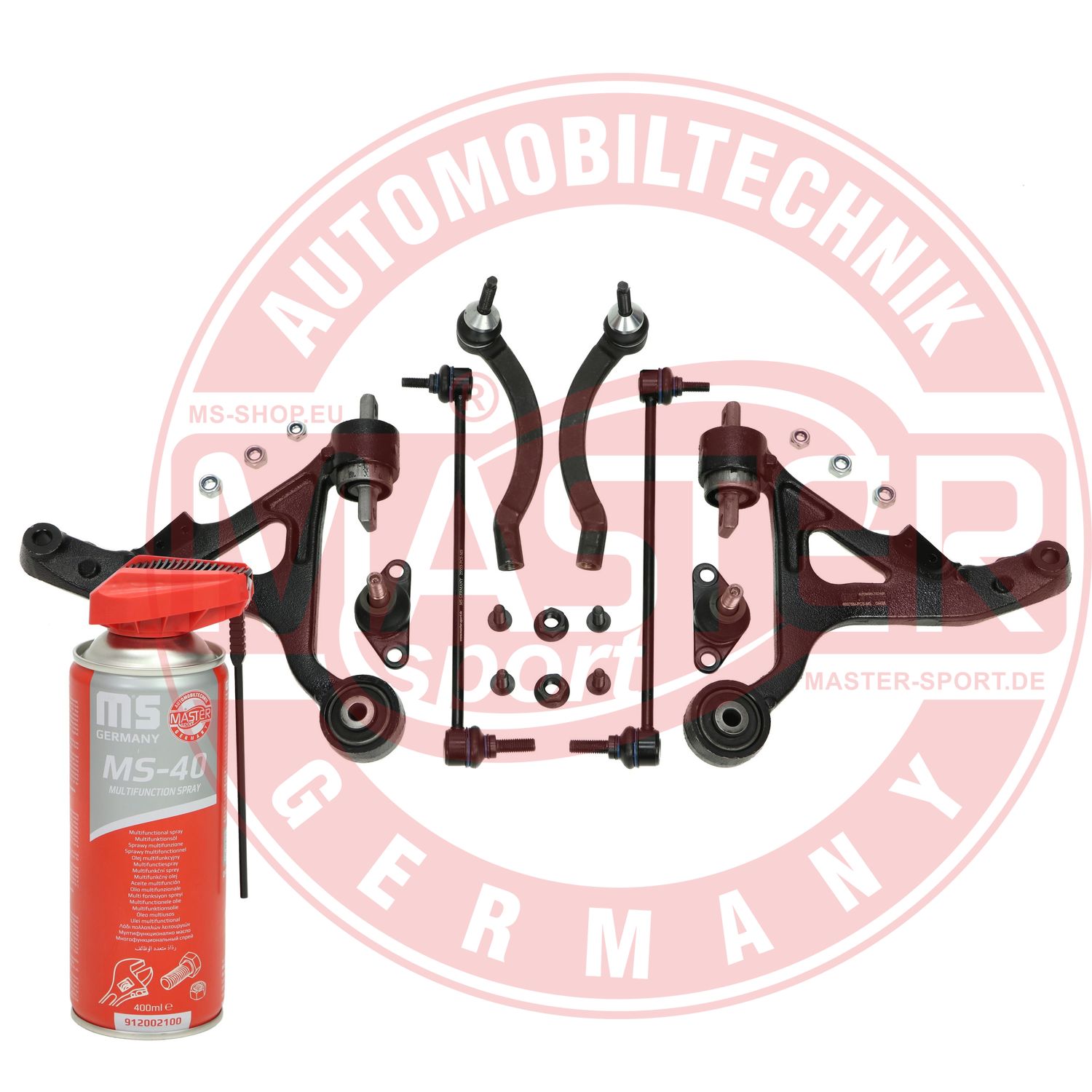 Control/Trailing Arm Kit, wheel suspension (36893/2-KIT-MSP)