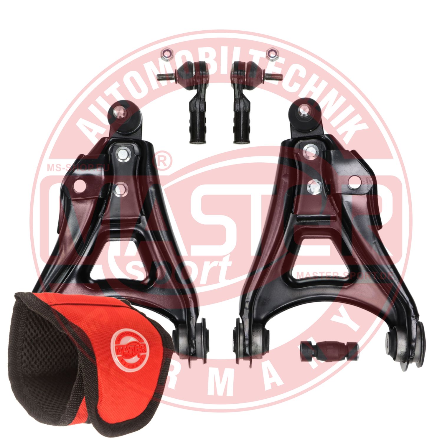 Control/Trailing Arm Kit, wheel suspension (37165/2-KIT-MSM)