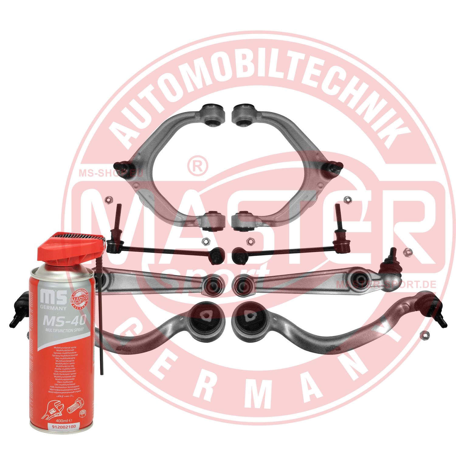Control/Trailing Arm Kit, wheel suspension (36820-SET-MSP)