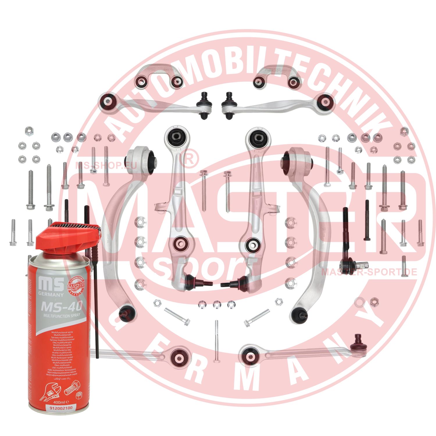 Control/Trailing Arm Kit, wheel suspension (36815/1-SET-MSP)