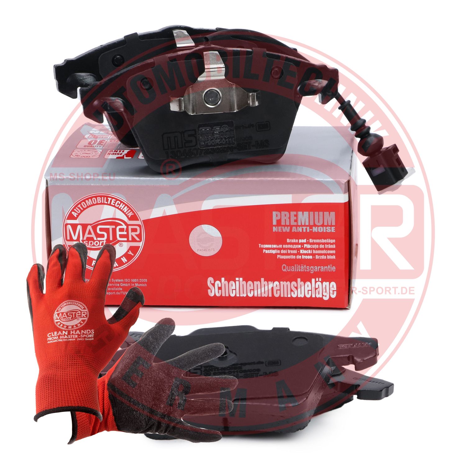 Brake Pad Set, disc brake (13046072362N-SET-MSP)