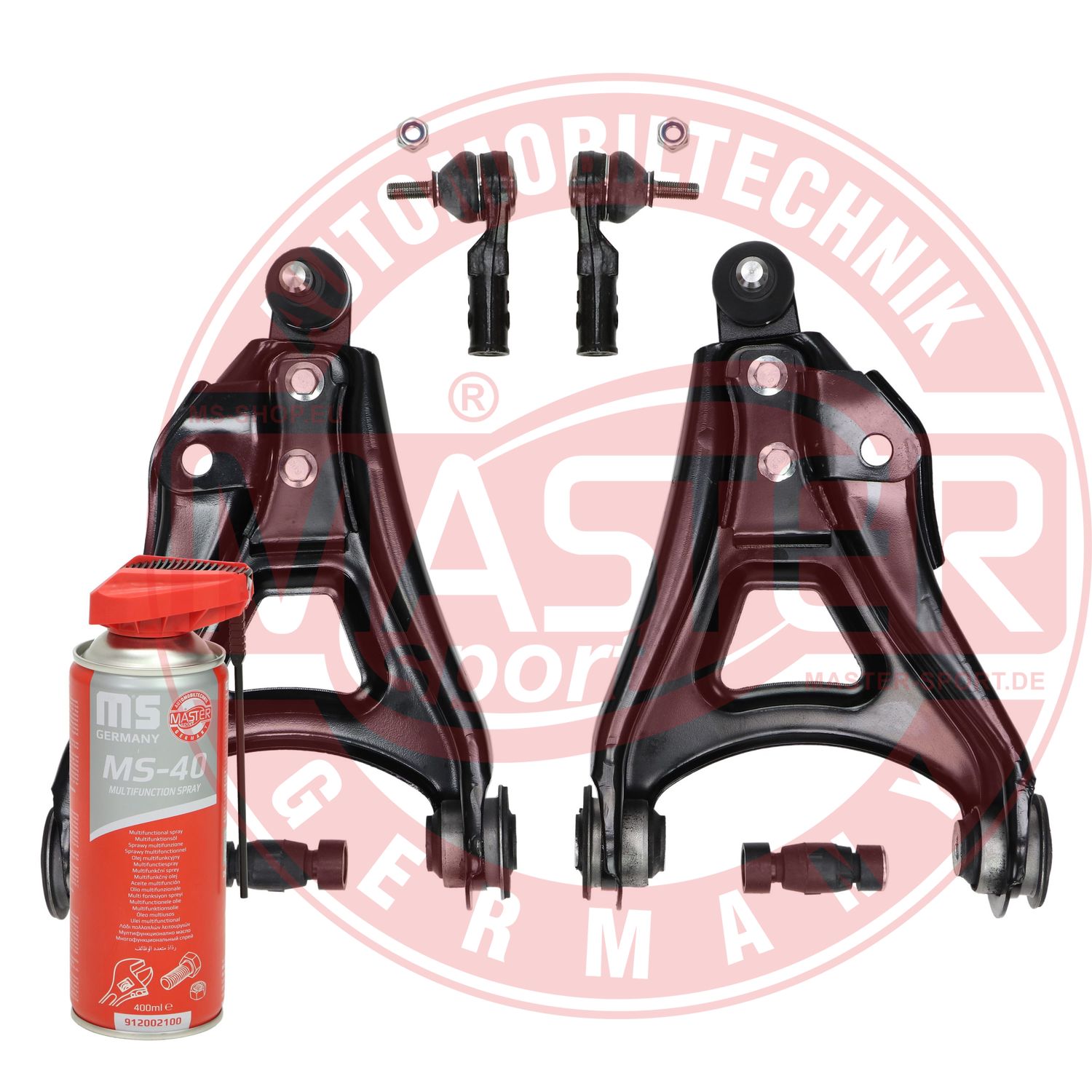 Control/Trailing Arm Kit, wheel suspension (37165/2-KIT-MSP)