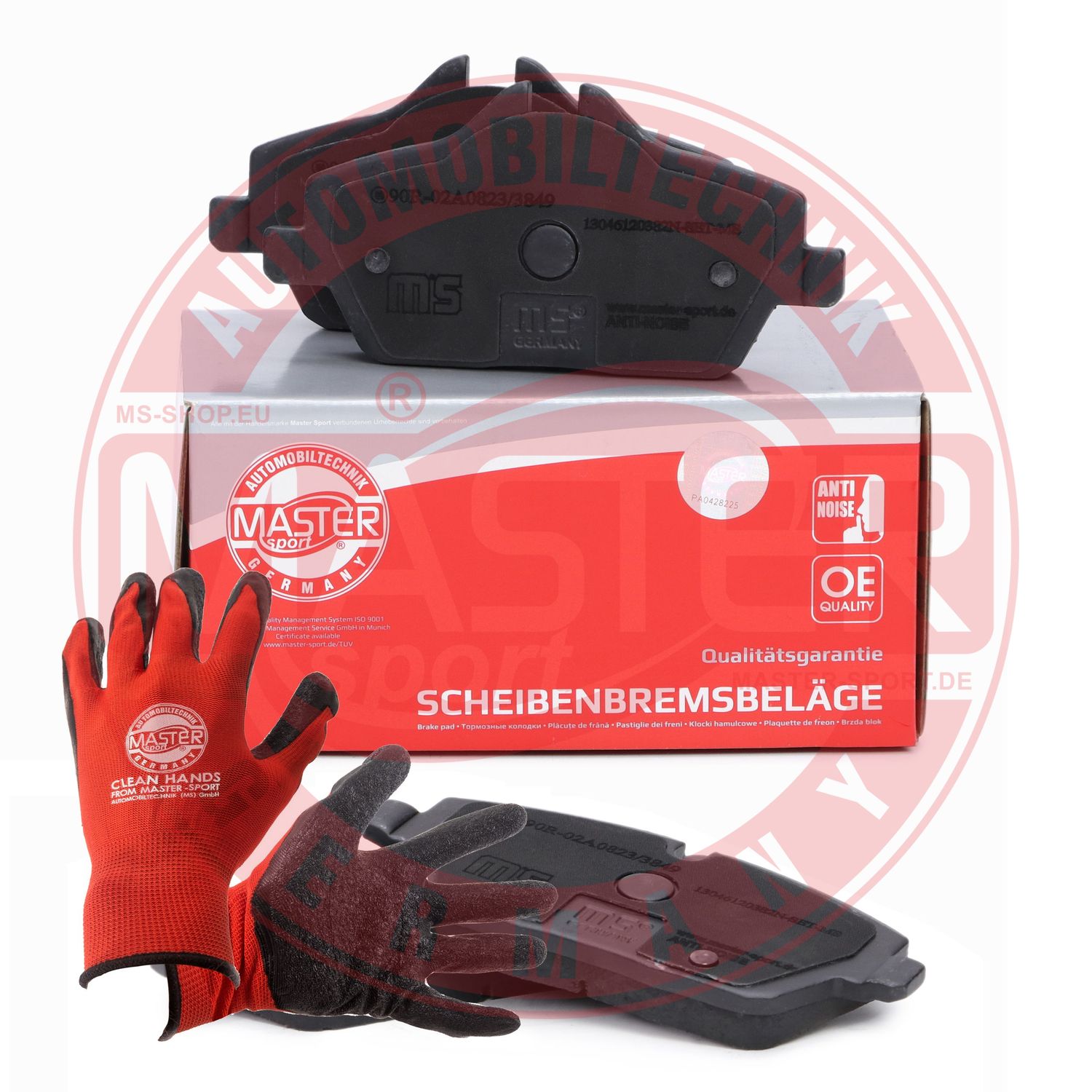 Brake Pad Set, disc brake (13046120382N-SET-MSP)