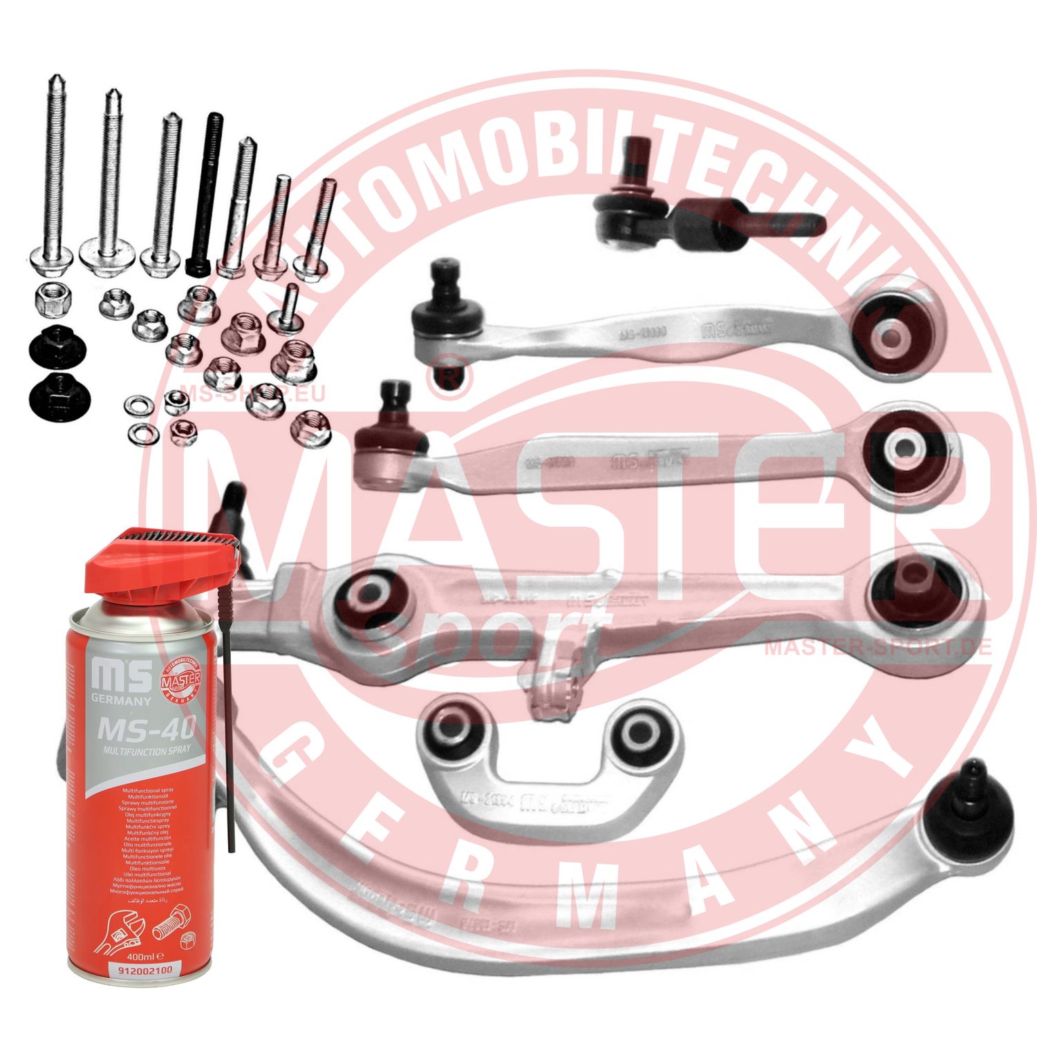 Control/Trailing Arm Kit, wheel suspension (36791L-SET-MSP)