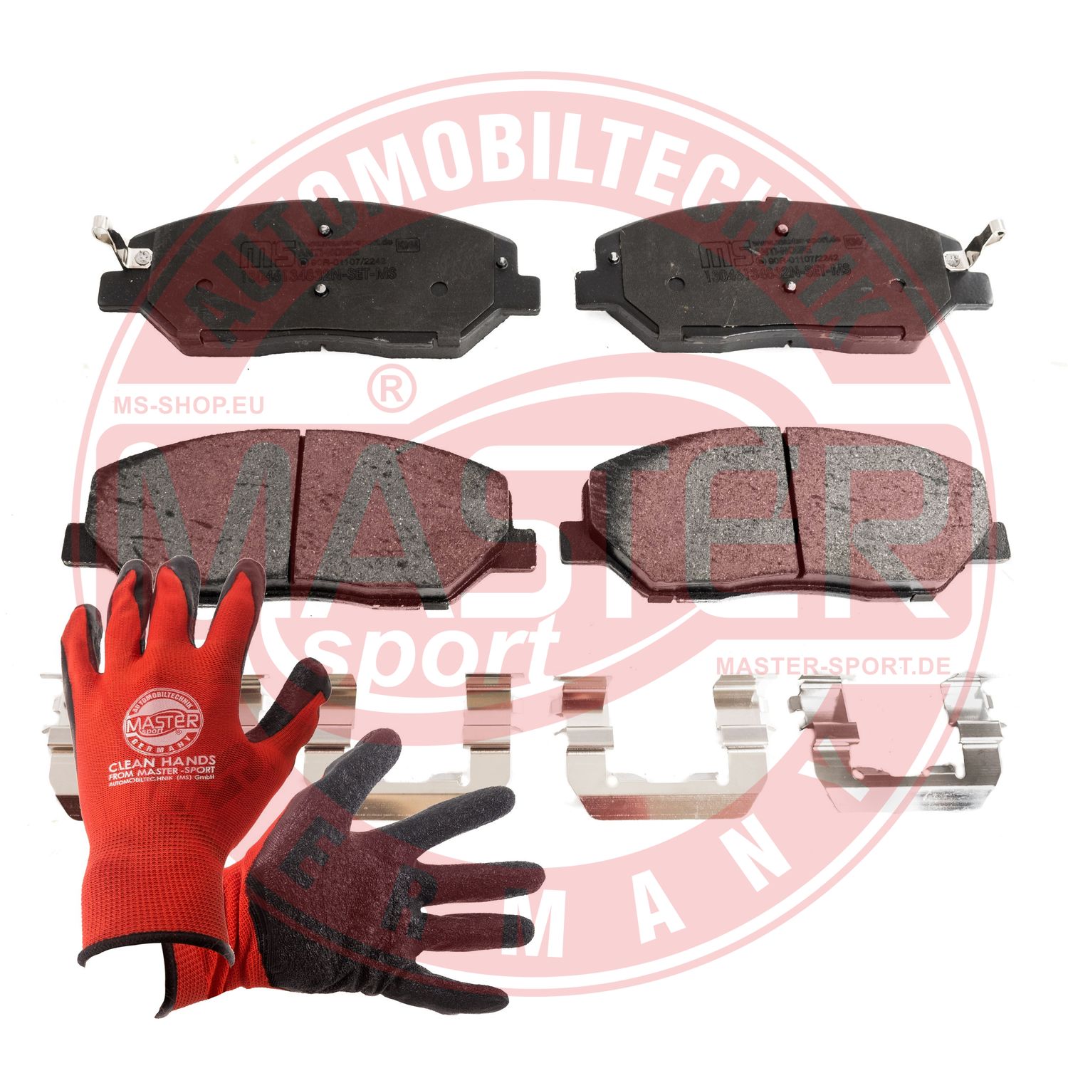 Brake Pad Set, disc brake (13046134832N-SET-MSP)