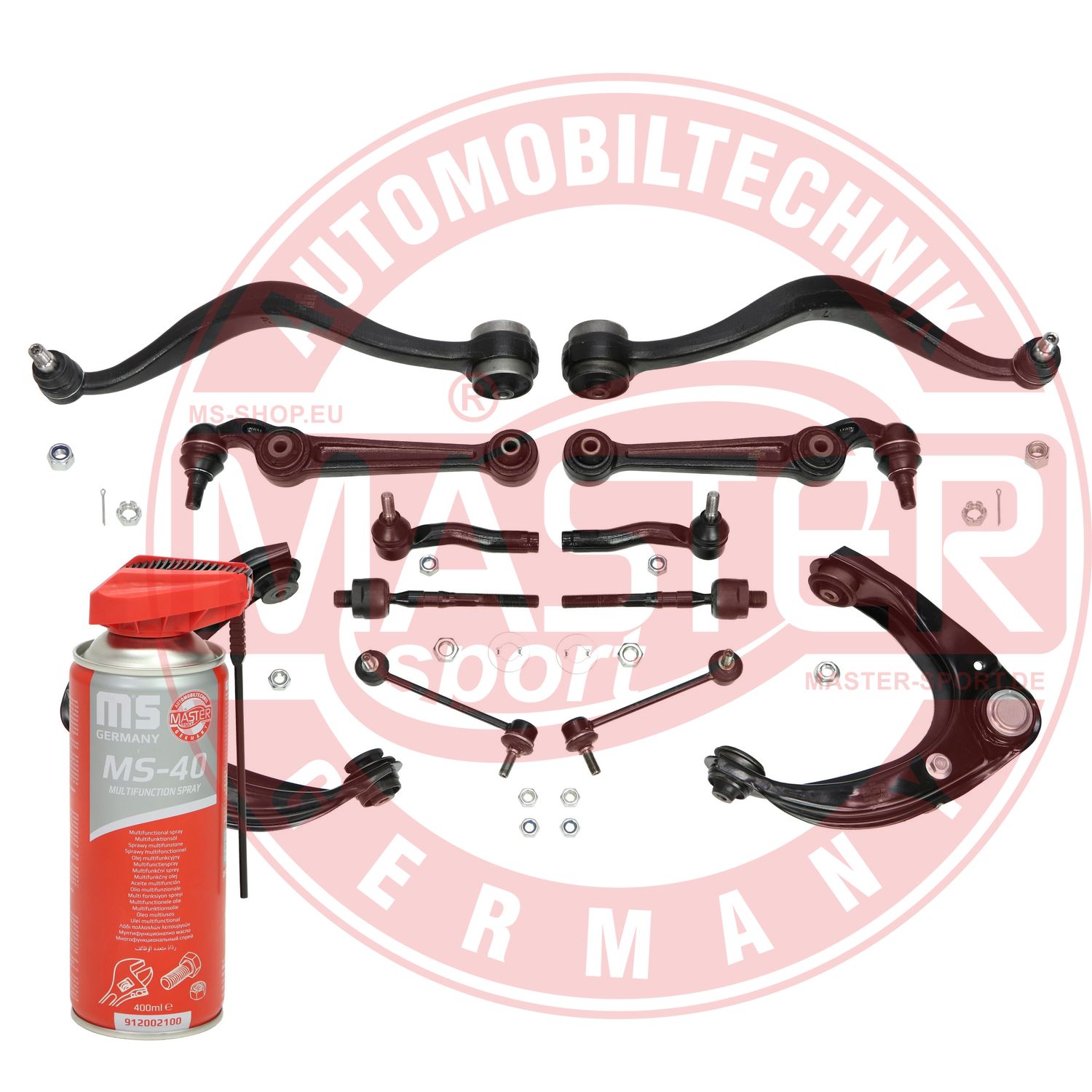 Control/Trailing Arm Kit, wheel suspension (37002/1-KIT-MSP)