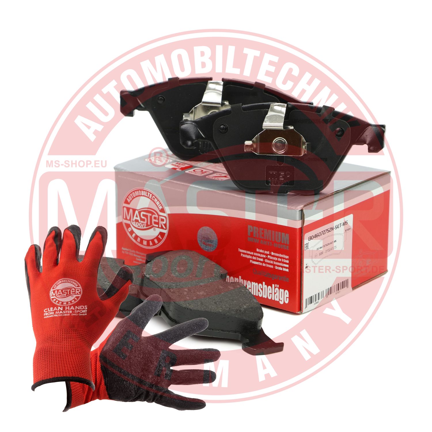 Brake Pad Set, disc brake (13046072752N-SET-MSP)