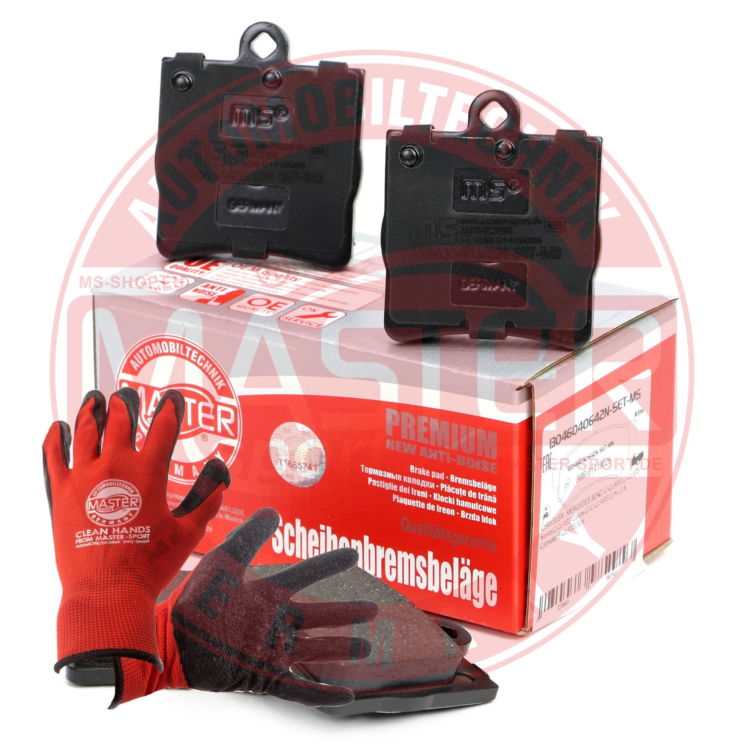 Brake Pad Set, disc brake (13046040642N-SET-MSP)