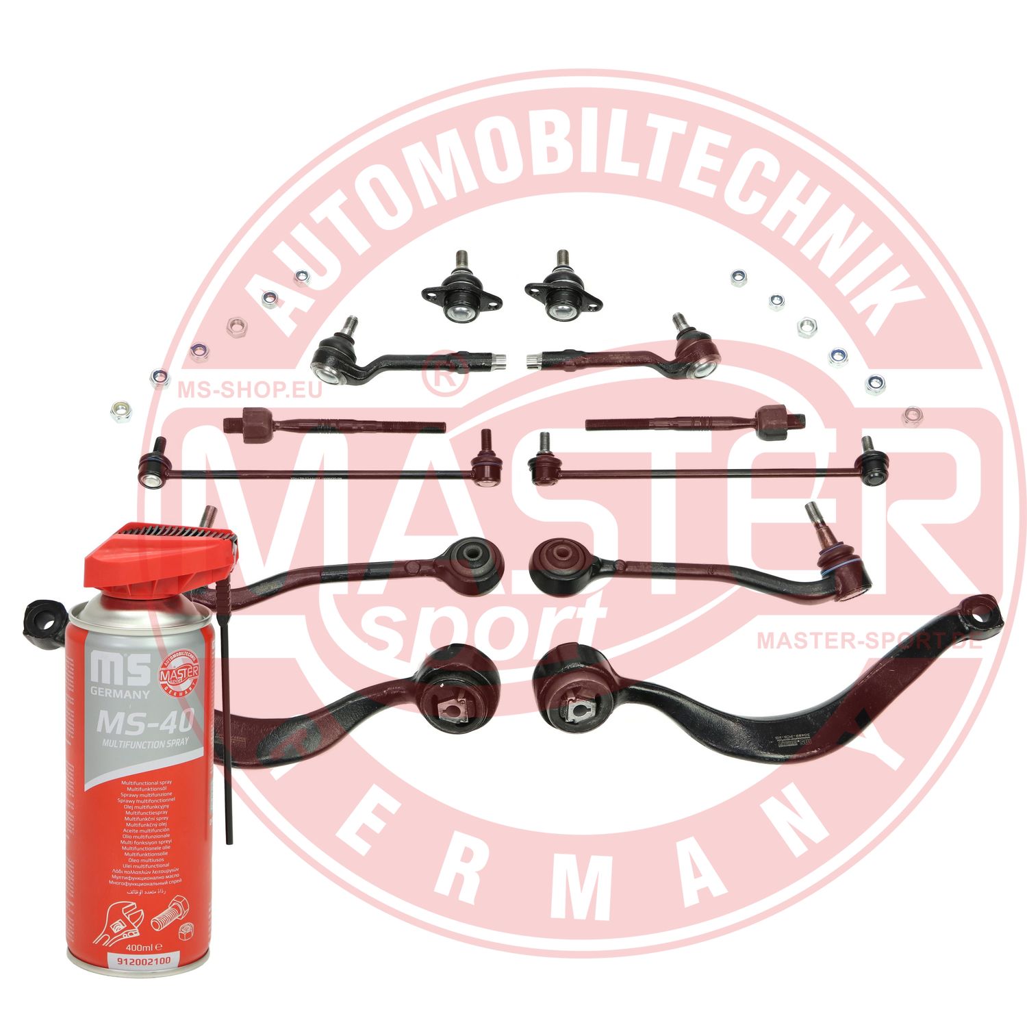 Control/Trailing Arm Kit, wheel suspension (36830/1-SET-MSP)