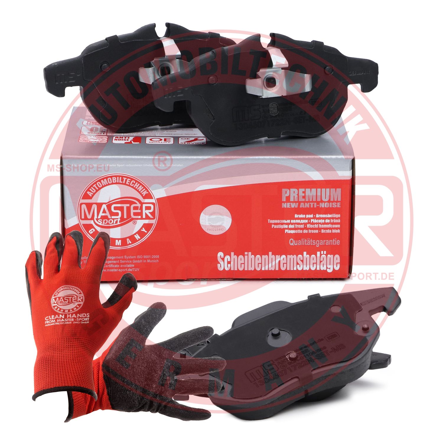 Brake Pad Set, disc brake (13046071722N-SET-MSP)