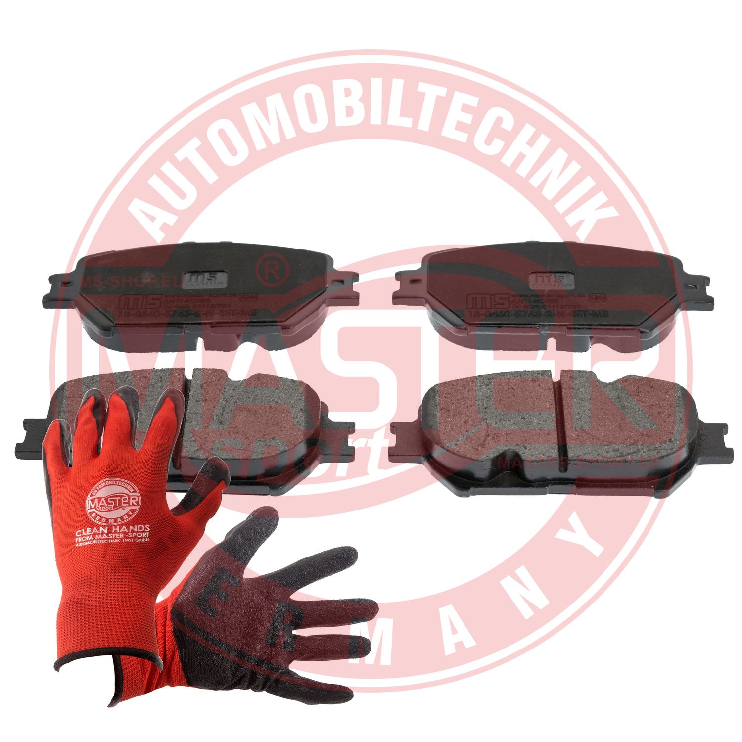 Brake Pad Set, disc brake (13046057432N-SET-MSP)