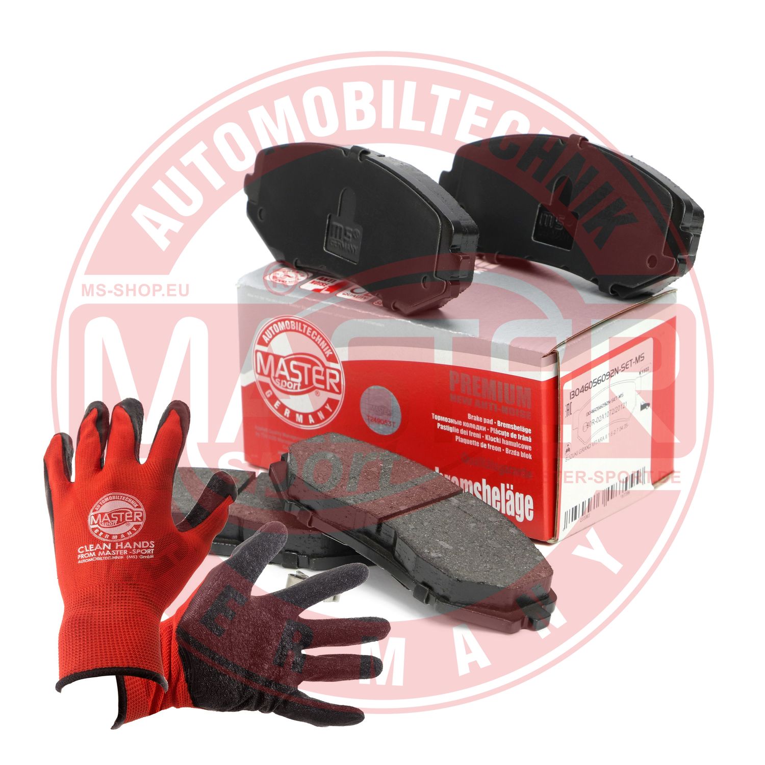 Brake Pad Set, disc brake (13046056092N-SET-MSP)