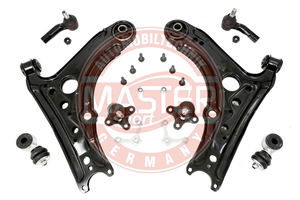Control/Trailing Arm Kit, wheel suspension (36890/2-KIT-MS)