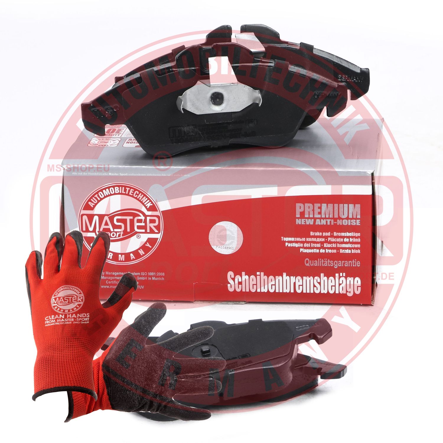 Brake Pad Set, disc brake (13046071962N-SET-MSP)