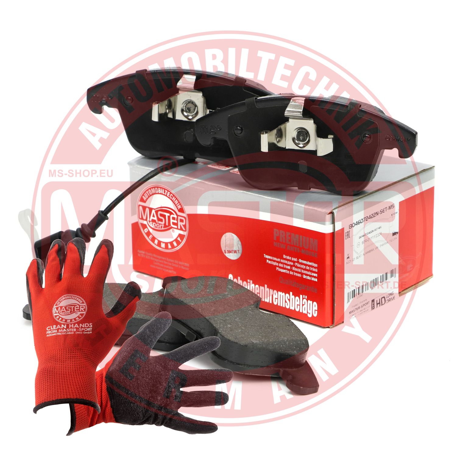 Brake Pad Set, disc brake (13046072422N-SET-MSP)