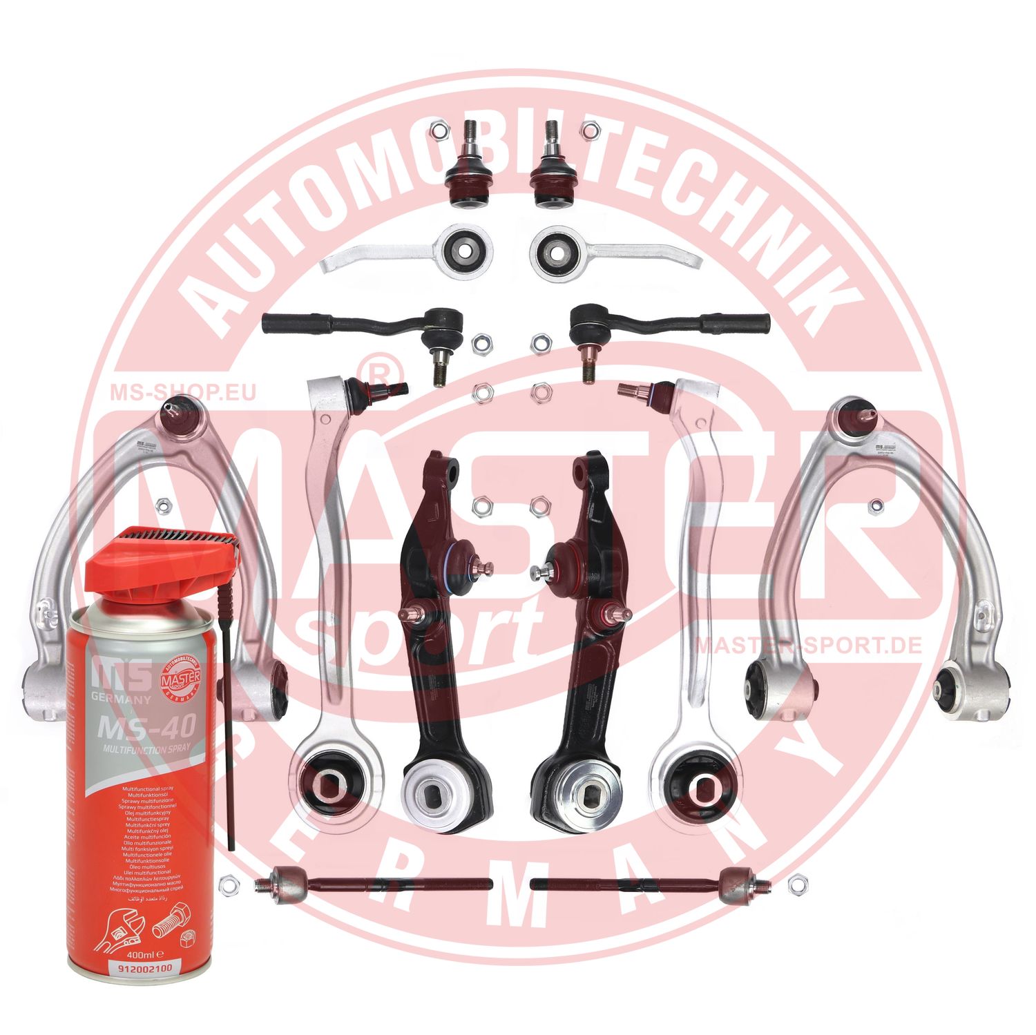 Control/Trailing Arm Kit, wheel suspension (37141/3-KIT-MSP)