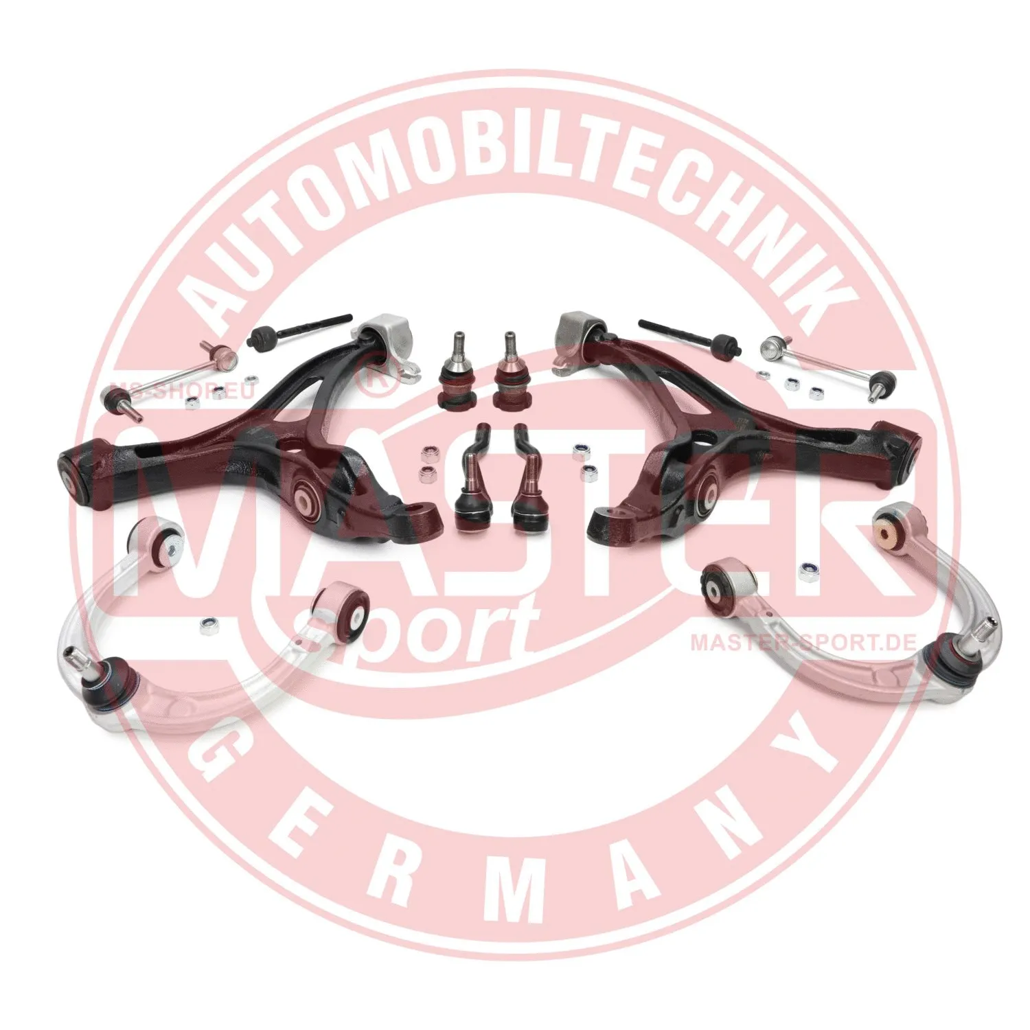 Control/Trailing Arm Kit, wheel suspension (37058/1-KIT-MS)