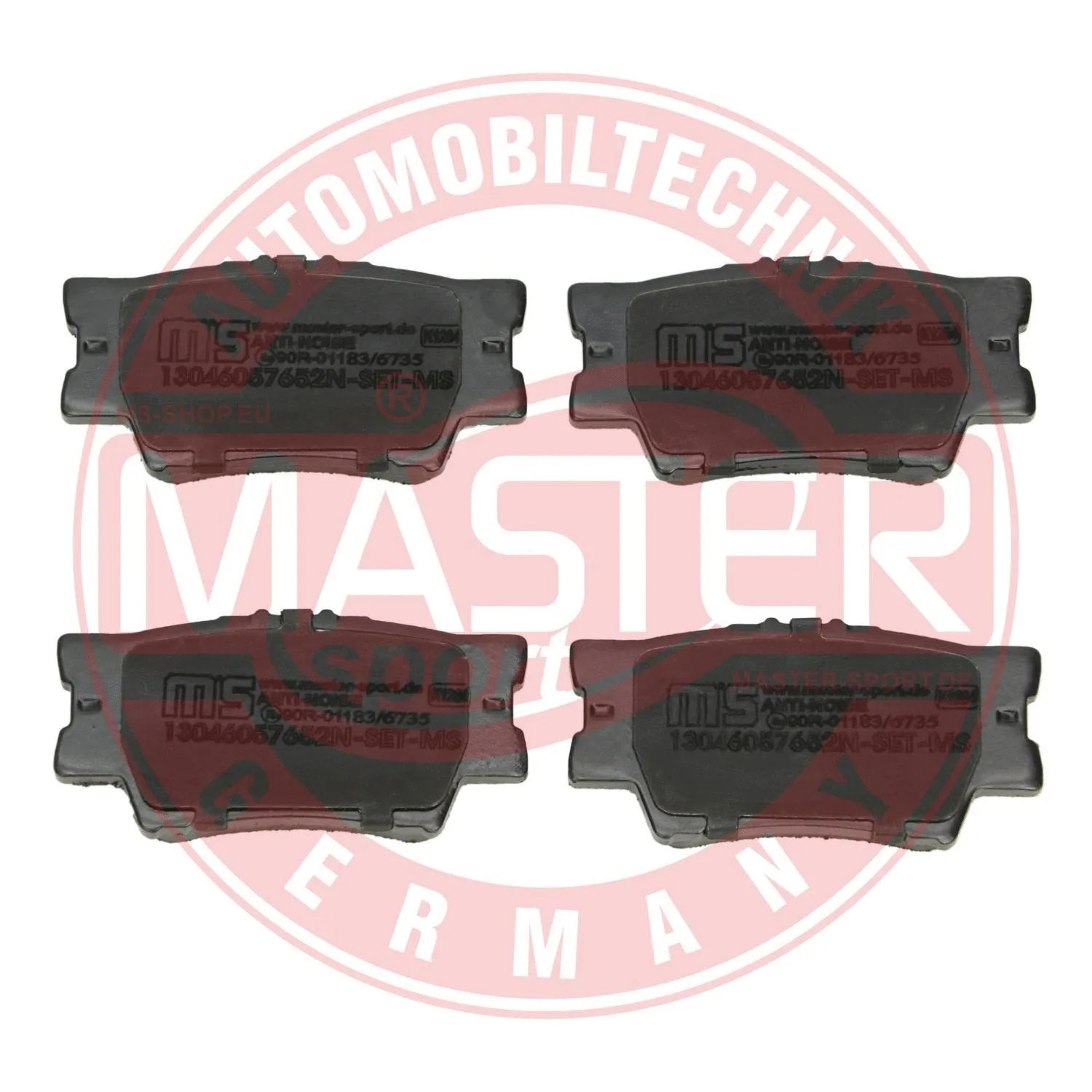 Brake Pad Set, disc brake (13046057652N-SET-MS)