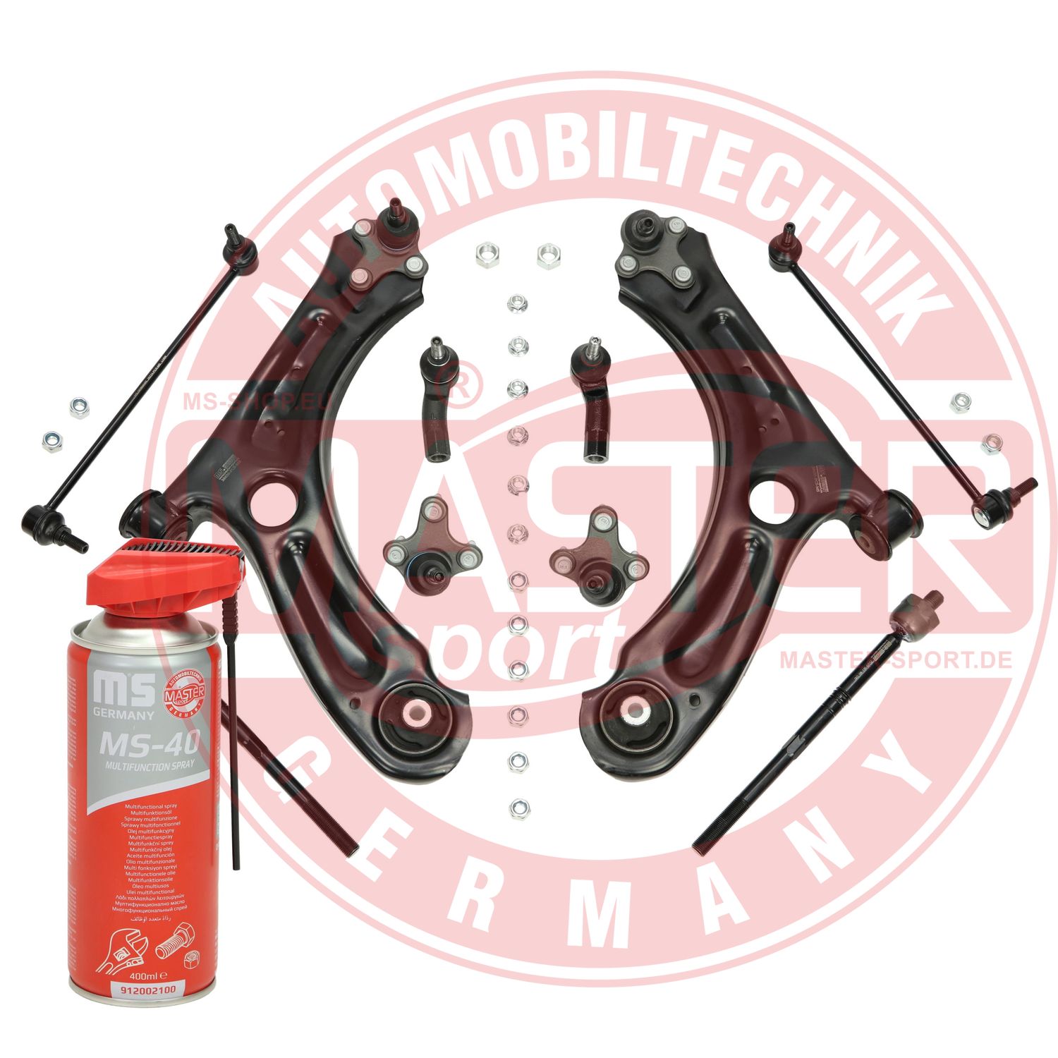 Control/Trailing Arm Kit, wheel suspension (37061-KIT-MSP)