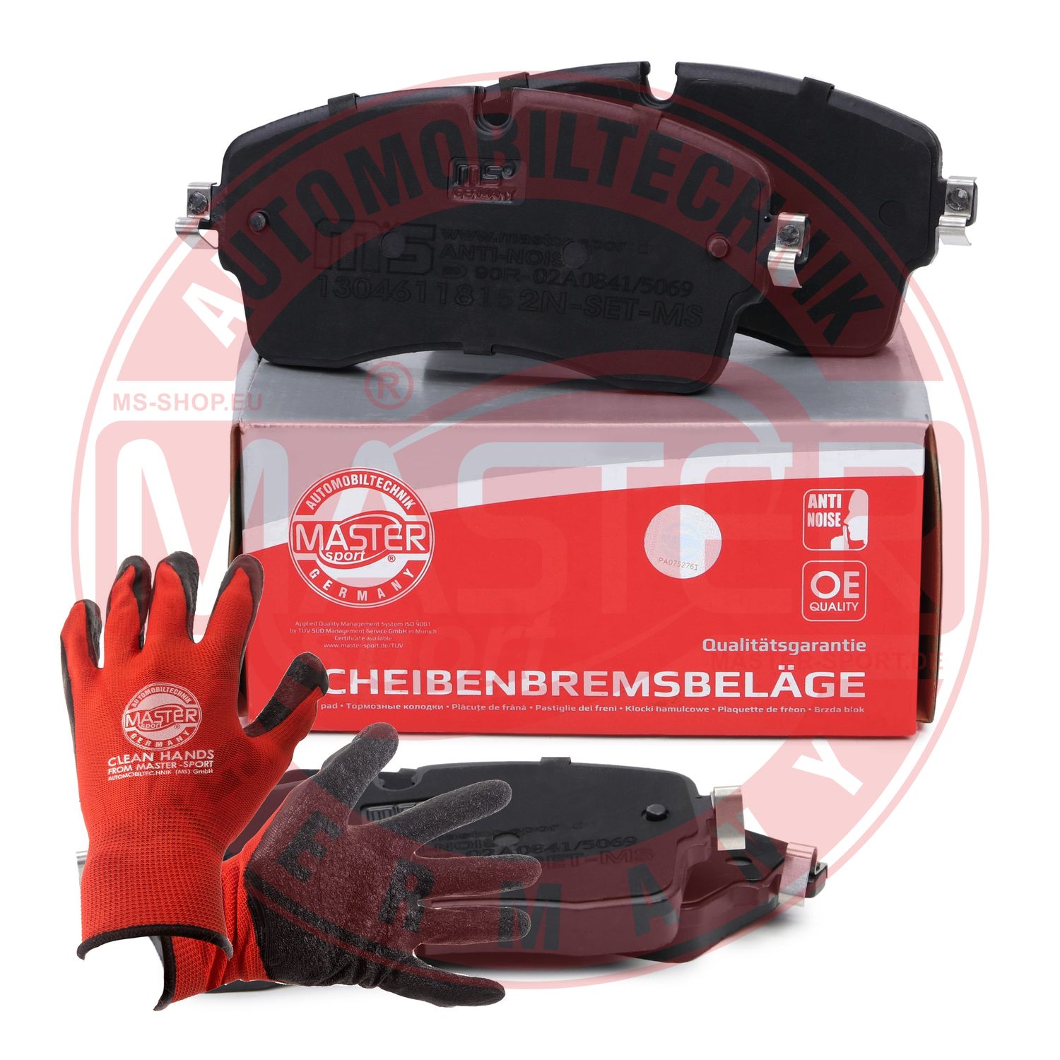 Brake Pad Set, disc brake (13046118152N-SET-MSP)