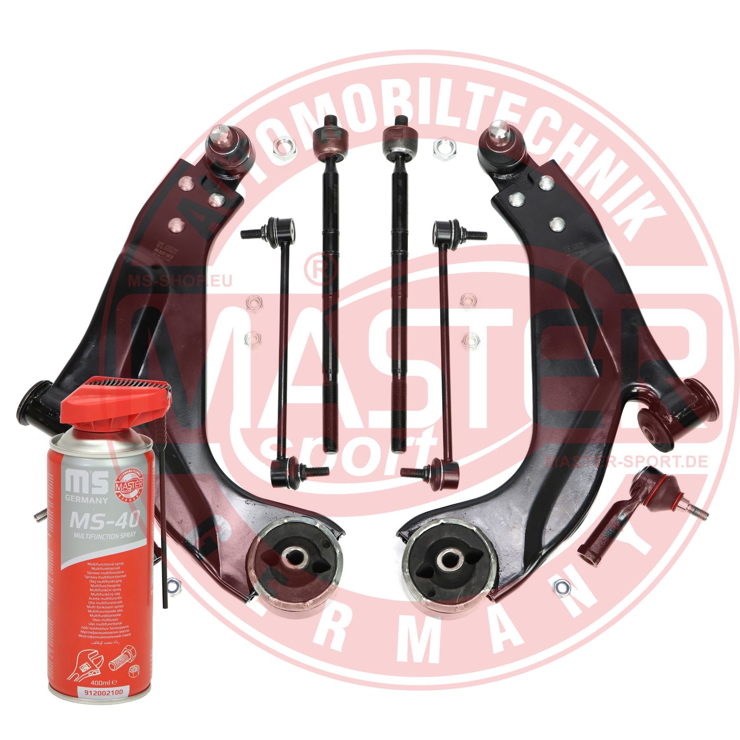 Control/Trailing Arm Kit, wheel suspension (36841/2-SET-MSP)