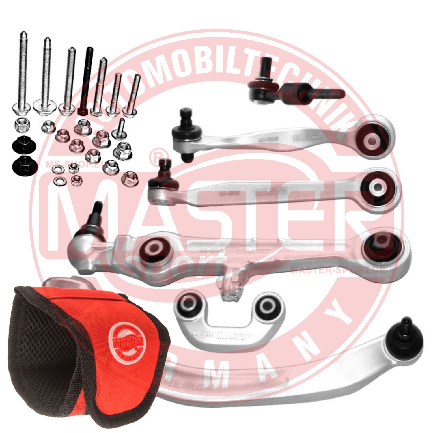 Control/Trailing Arm Kit, wheel suspension (36791L-SET-MSM)