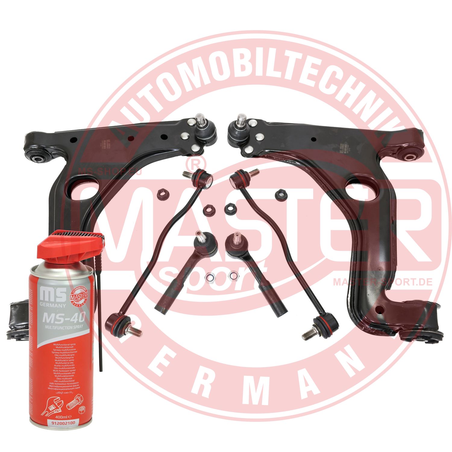 Control/Trailing Arm Kit, wheel suspension (36936/2-KIT-MSP)