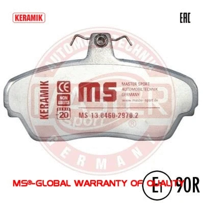 Brake Pad Set, disc brake (13046029702C-SET-MS)