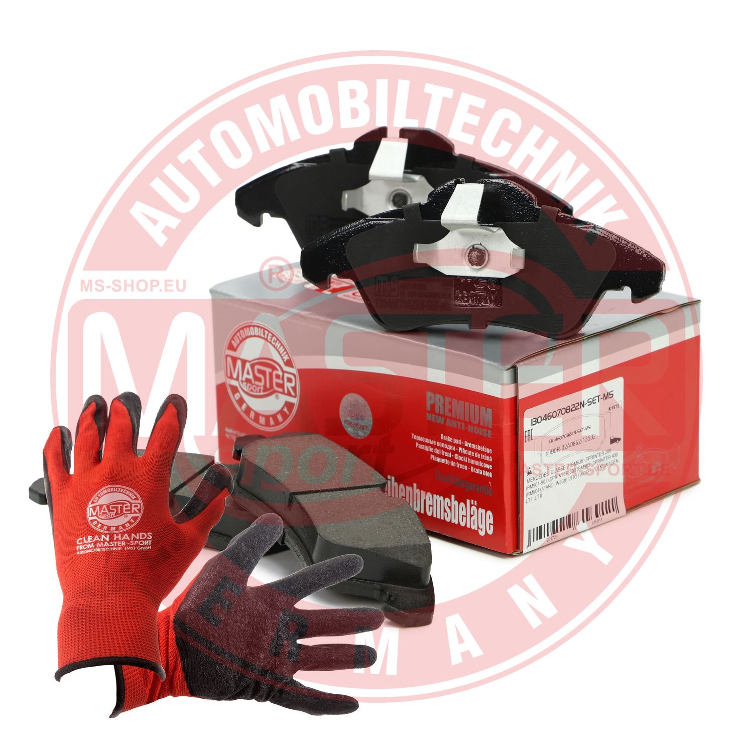 Brake Pad Set, disc brake (13046070822N-SET-MSP)