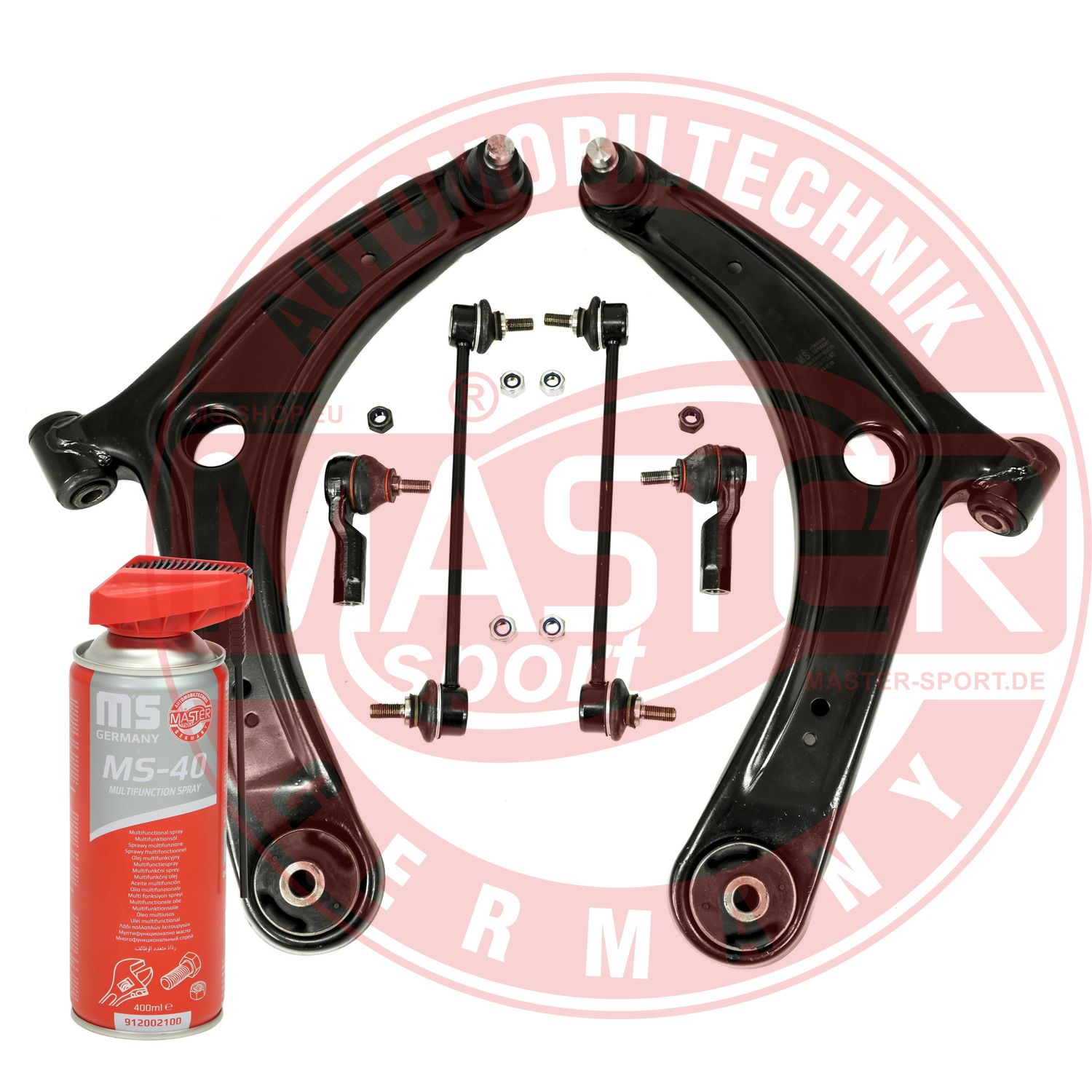 Control/Trailing Arm Kit, wheel suspension (36944/1-KIT-MSP)