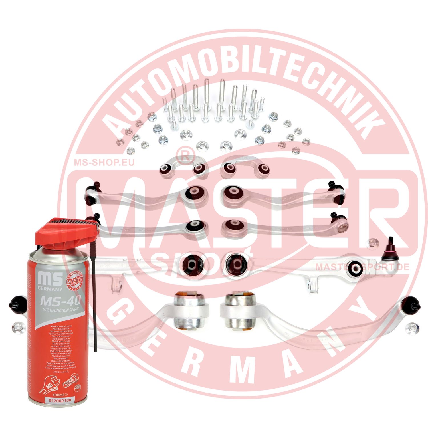 Control/Trailing Arm Kit, wheel suspension (36790/3-SET-MSP)