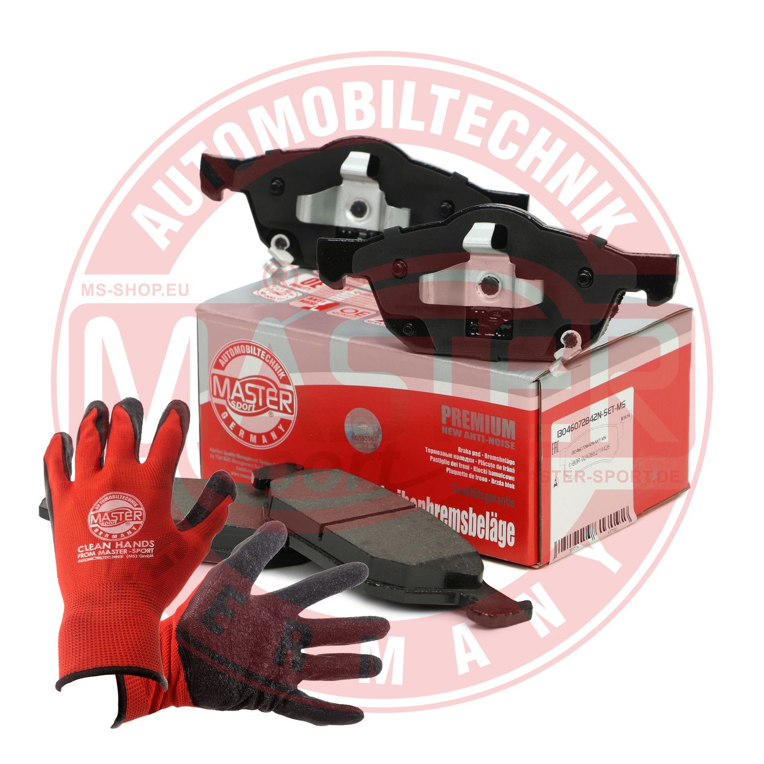 Brake Pad Set, disc brake (13046072842N-SET-MSP)