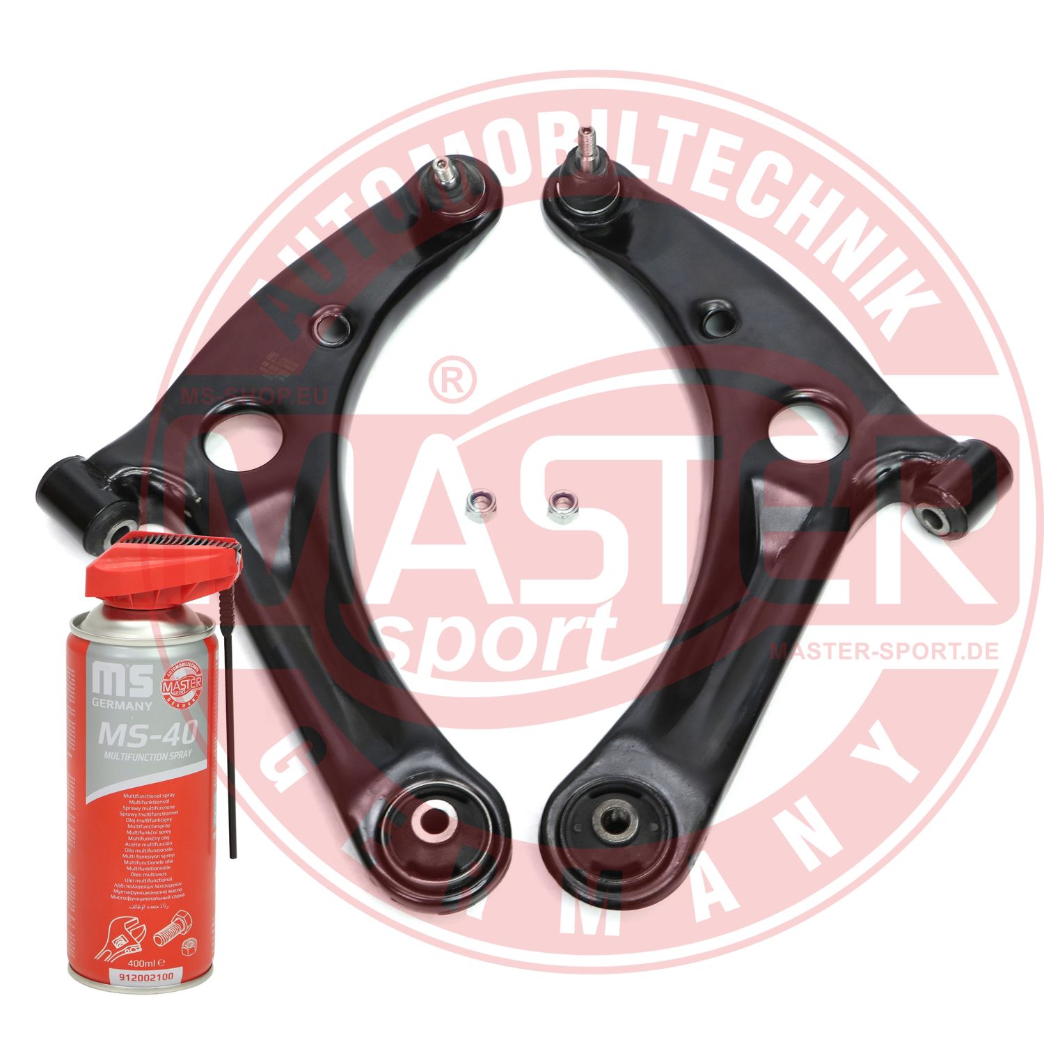 Control/Trailing Arm Kit, wheel suspension (36909/1-KIT-MSP)
