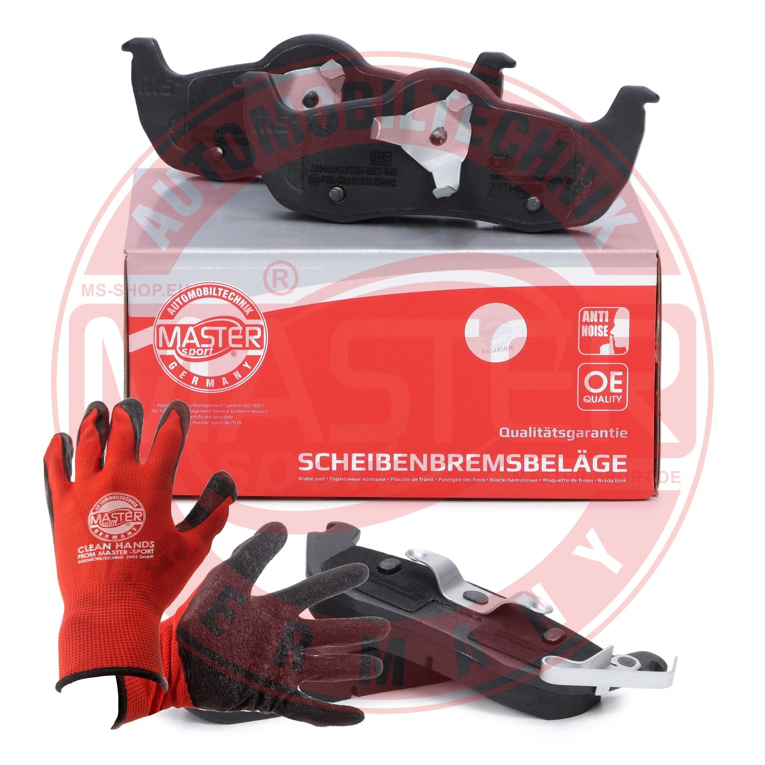 Brake Pad Set, disc brake (13046141372N-SET-MSP)