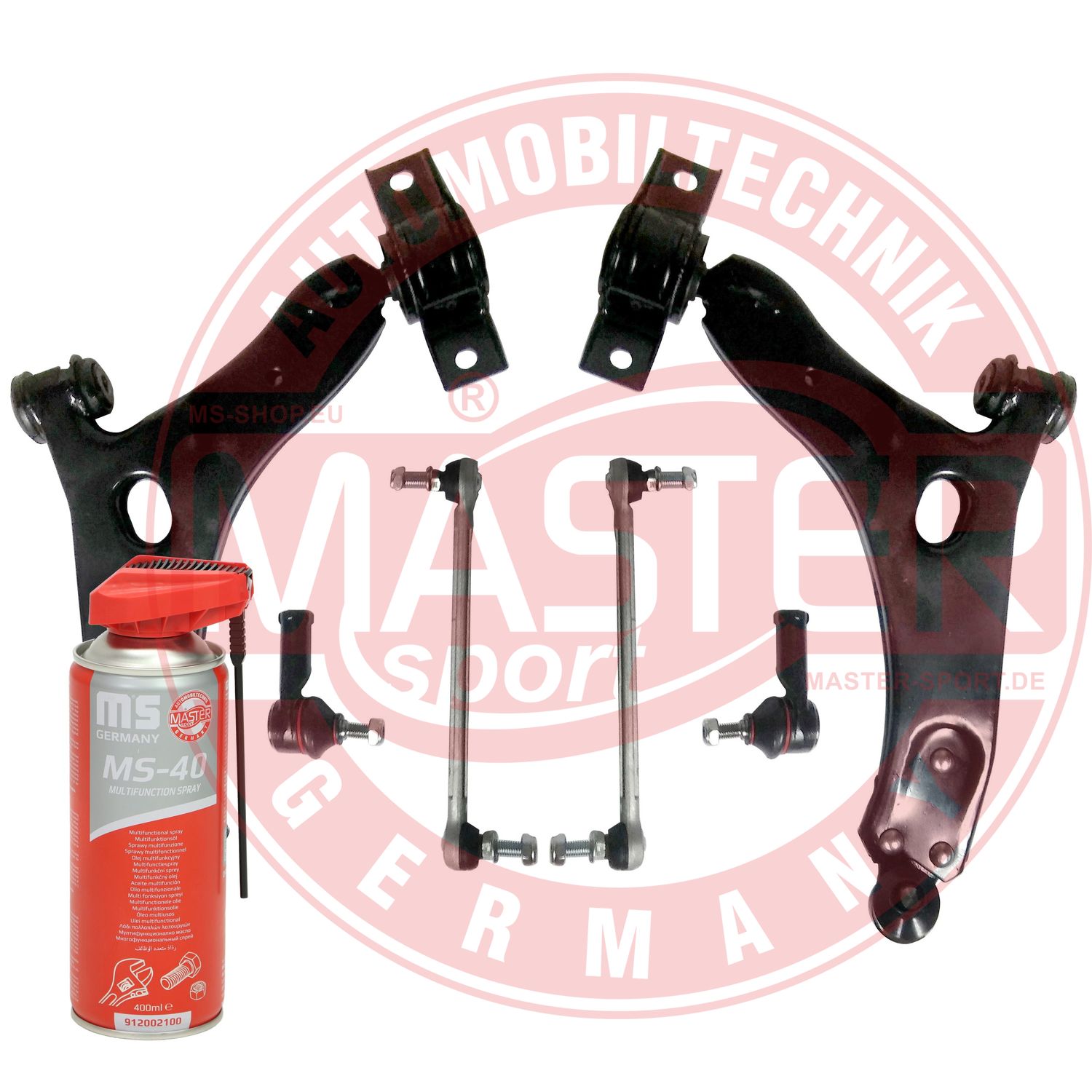 Control/Trailing Arm Kit, wheel suspension (36859-KIT-MSP)